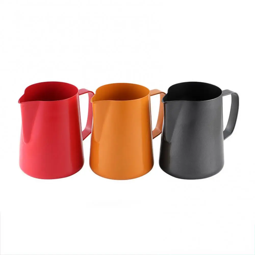 400ml Milk Jugs Stainless Steel Milk Frothing Pitcher Jugs Coffee Pitcher Pull Flower Cup Cappuccino Coffee Pot Espresso Cups