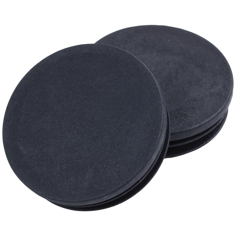 Stanzen Ende Runde Rohr Einsätze Kappe Abdeckung 50mm Dia Schwarz 12 Pcs