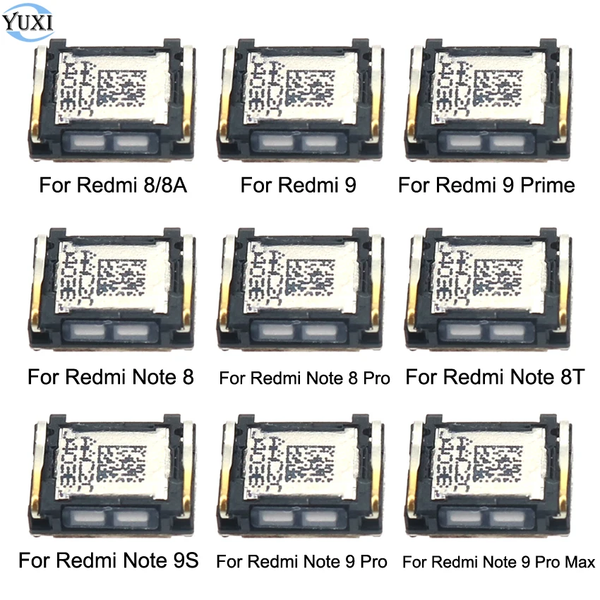 YuXi 1 Buah untuk Xiaomi Redmi Note 9S 9 Pro Max 8 8T 9 Prime 8 8A Top Ear Speaker Earphone Earpiece Penerima