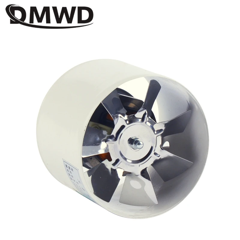 DMWD-ventilador de ventilación silencioso potente para baño, Extractor de aire de campana extractora de cocina, ventilador de ventana de inodoro,