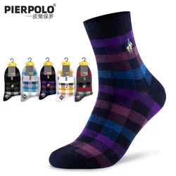 Brand Socks PIER POLO Fashion British Style Men Socks Casual Embroidery Cotton Socks Autumn Winter Crew Socks Wholesale