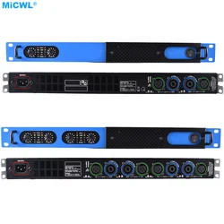 MiCWL D8400 4 kanał 6500W cyfrowy wzmacniacz mocy 5200 watów dwa fragmenty z amplituner Stereo dla głośnik sceniczny nowa generacja