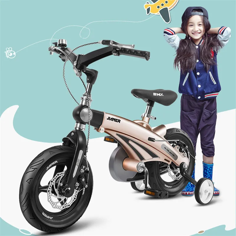 

Children Bicycle Scalable Foldable Bicicleta Infantil Disc Brake Bike for Kids 2-9 Years Girls Multi Function Children Scooter