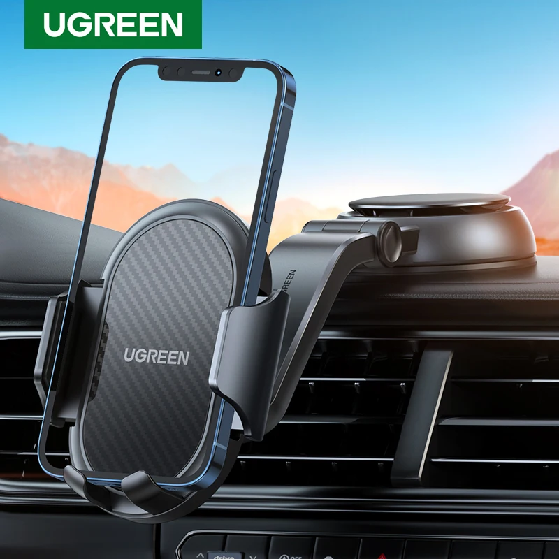 

UGREEN Car Phone Holder Stand Gravity Dashboard Phone Holder Mobile Phone Support Universal For iPhone 14 13 12 Xiaomi Samsung