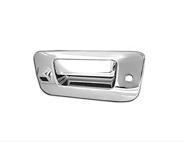 Chrome Styling Chrome Tailgate Door Handle Cover with Keyhole and Camera Hole for 2007-2013 Chevrolet Chevy Silverado/GMC Sierra