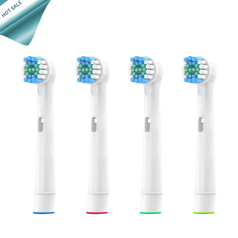 4pcs Replacement Brush Heads For Oral-B Electric Toothbrush fit Braun Professional Care/Professional Care SmartSeries/TriZone