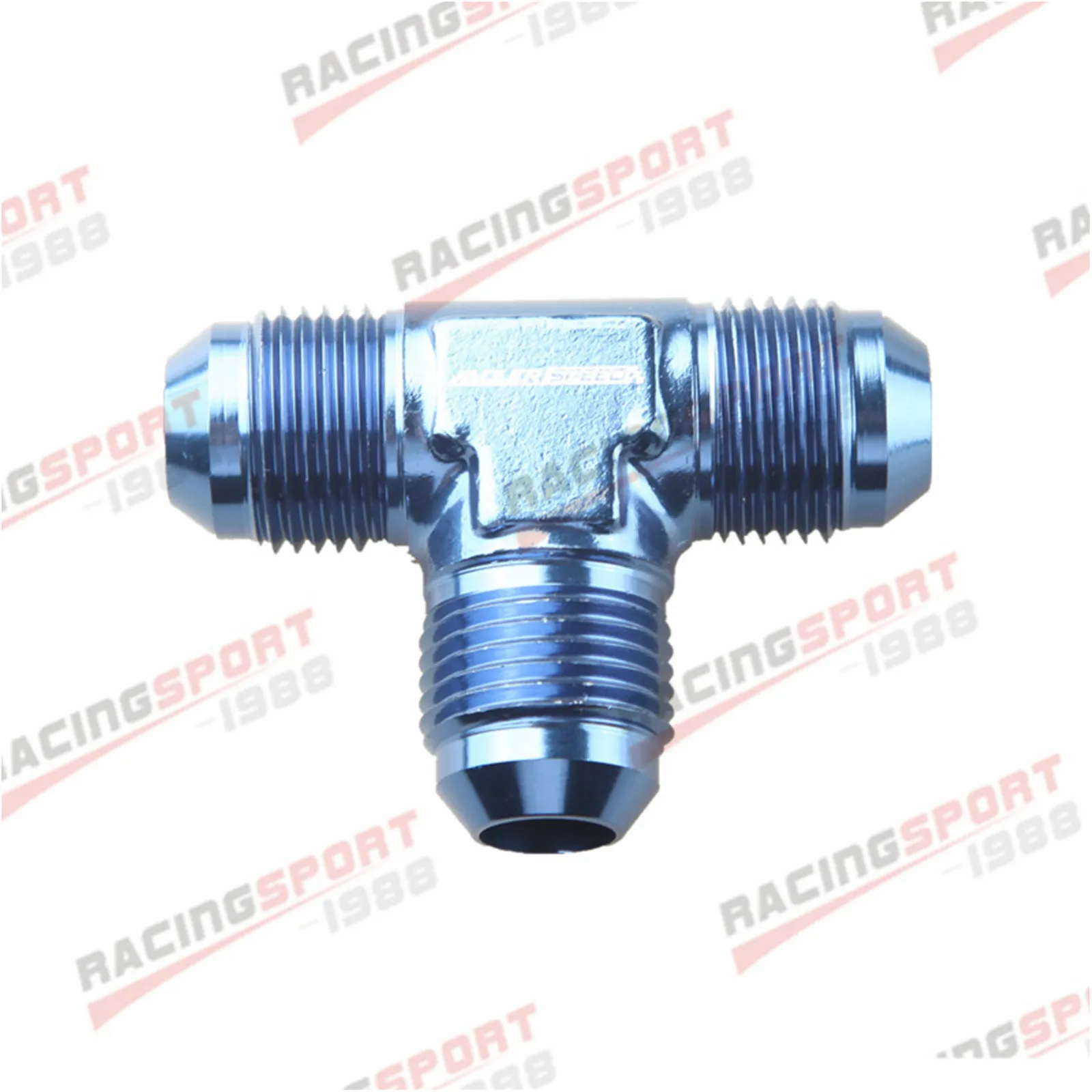 ADLERSPEED AN3 AN4 AN6 AN8 AN10 AN12 Male Flare Union Tee T-Piece Fitting Adapter Aluminum Black/BLUE