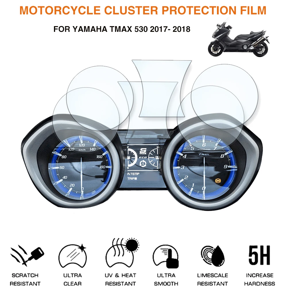 Motorcycle TPU Instrument Speedometer Protection Film For YAMAHA TMAX 530 DX SX 2117-2018 TMAX 560 tmax560 t max 560 Tech max