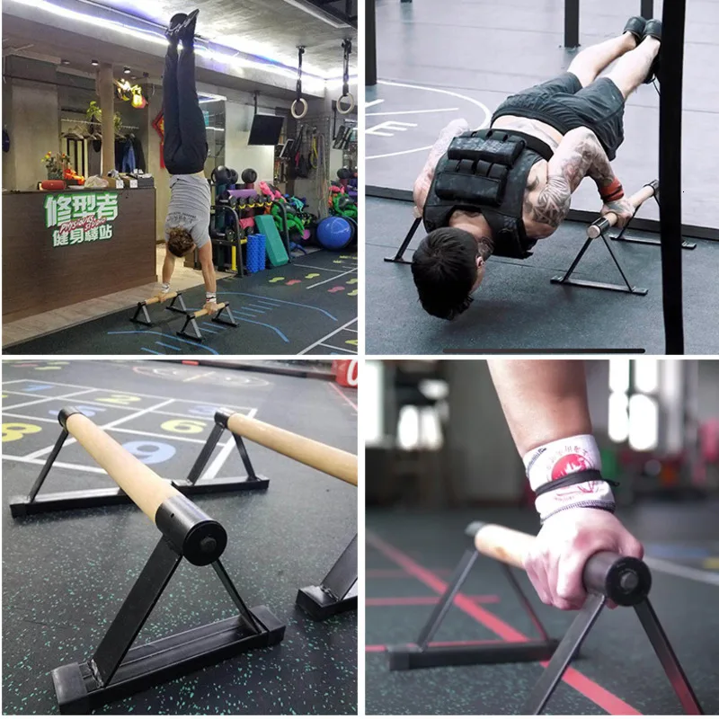 1Pair Push-up Stands Gym Handstand Fitness Equipment Anti Gravity Building Training Machine Inversion Upside Parallel Bars M2126