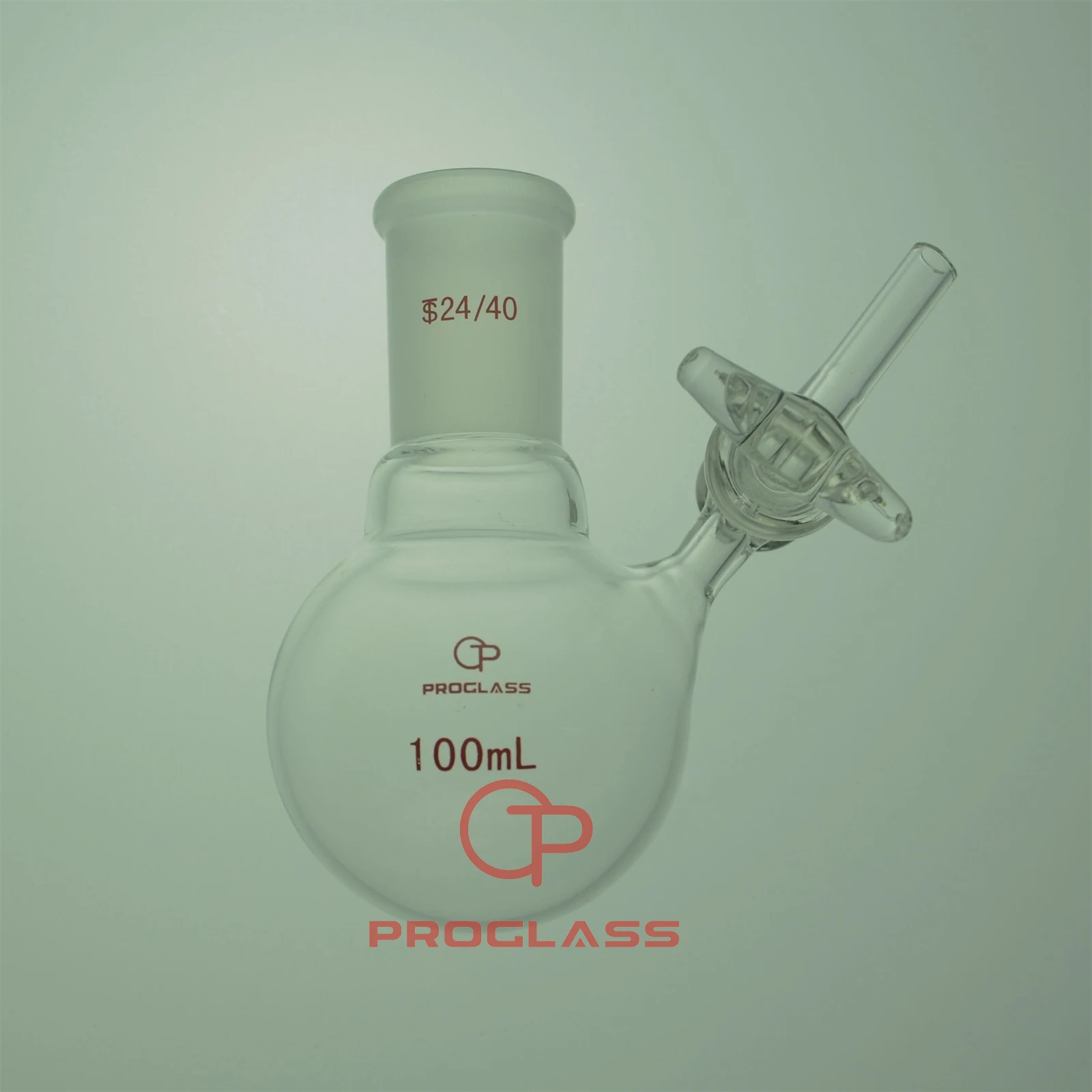 

Air Free Reaction Schlenk Flask with Glass spring Stopcock 24/40,100mL