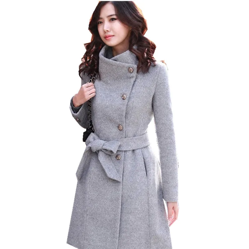 Women's Cashmere Coat Female Autumn Long Slim Cardigan Especially Women Winter Long Coats Thick Warm Feminine Coat