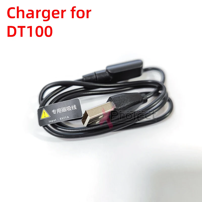 Cavo di ricarica magnetico per DT100 smart watch DT100 smartwatch uomo donna caricatore di alimentazione USB a 2pin orologi ricarica magnetica
