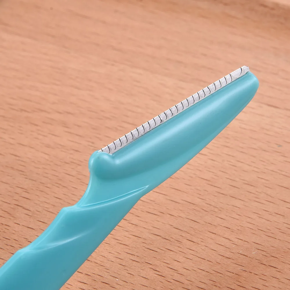 3 pz/pacco piccolo professionale portatile sopracciglio rifilatura rasoio lama sicura rimozione dei peli del viso per le donne trucco strumenti di bellezza