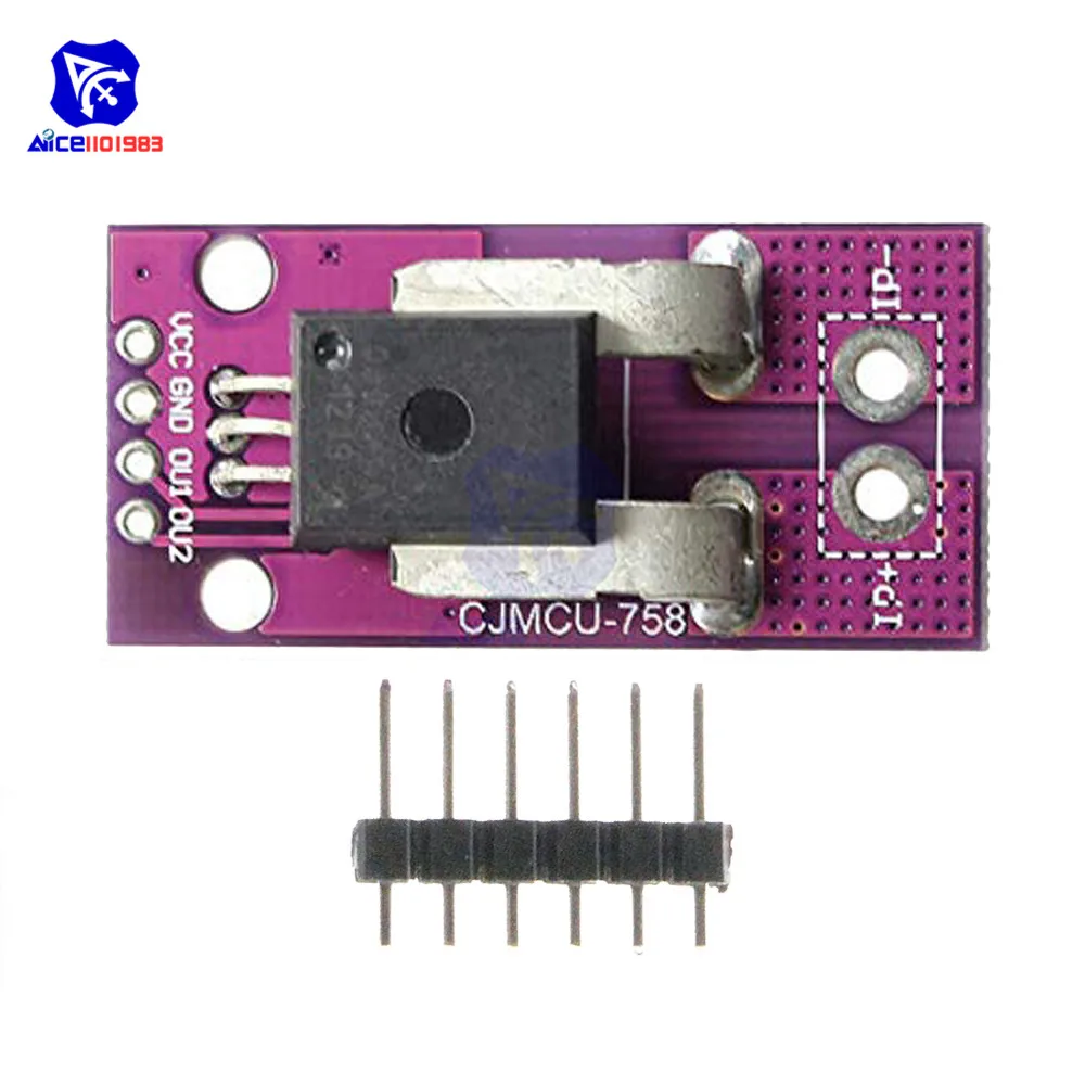 diymore CJMCU-758 Hall Current Sensor ACS758LCB-050B-PFF-T Linear Current Sensor Module for Arduino