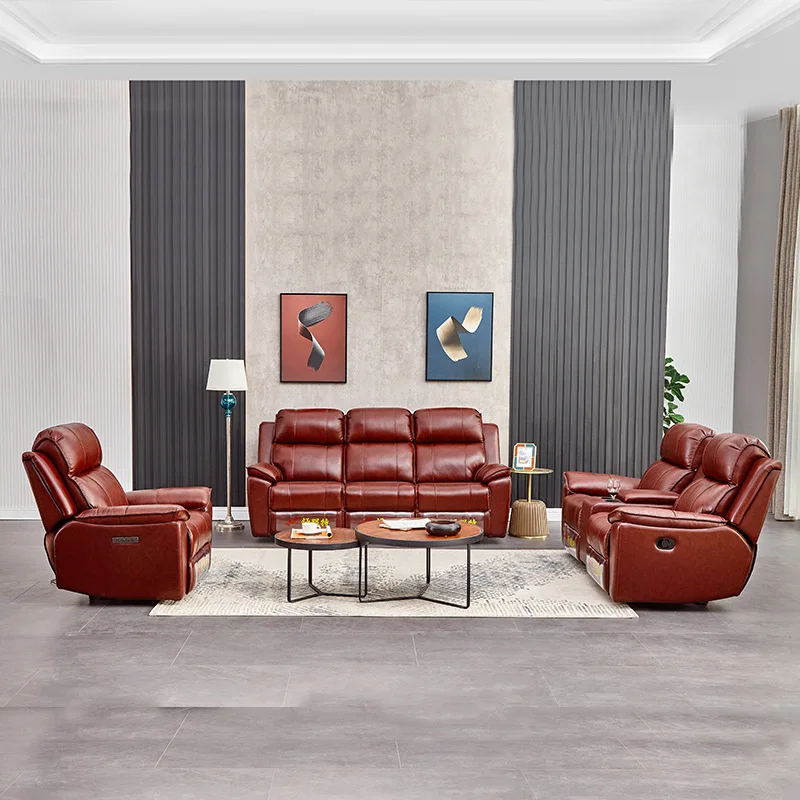 modern leather multi-functional  combination couches for living room  sofa set living room furniture