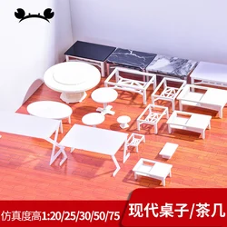 1/20 1/25 1/30 1/50 1/75 Plastic Model Table Chair Doll House Interior Decoration Dollhouse Furniture Toy Miniature Accessories