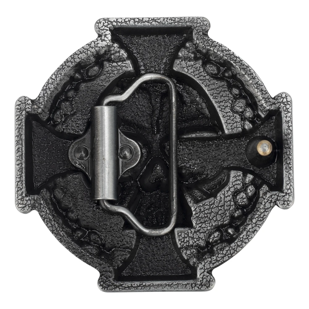 Cross And Skull  Diy Metal Belt Buckle For Men