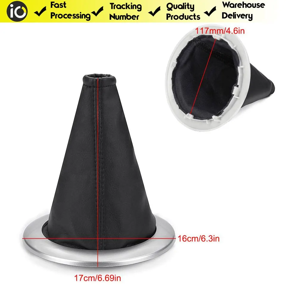 Black Gear Shift Stick Gaiter Boot For Renault Megane 2 II 2002-2008 Oem 8200454976 High Quality Car Accessories