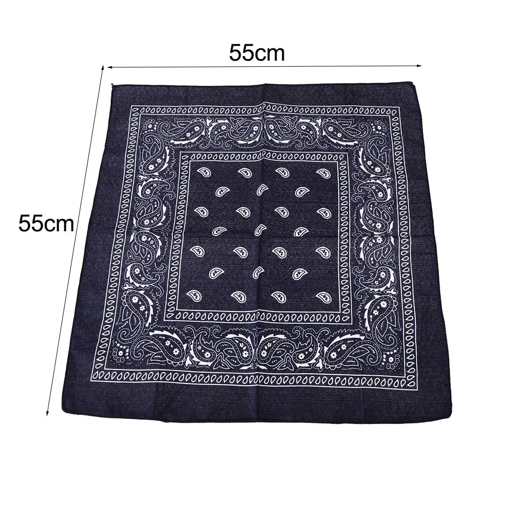 Damesmode Sjaal Hoofddeksels Gedrukte vierkante sjaals Paisley Bandana Haarband Polsband