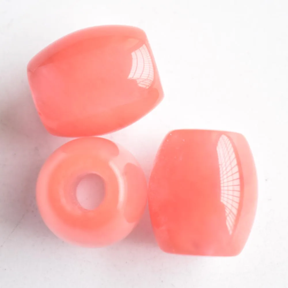 Großhandel 12 Stück/Set Modische, hochwertige Mischung aus Naturstein, 16x18mm, runde Form, große Lochperlen für DIY-Armband-Schmuckherstellung. – Detail 10