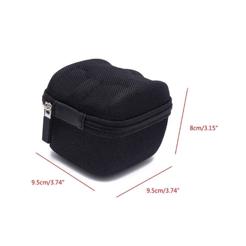 X7JB-estuche almacenamiento reloj EVA portátil, caja viaje reloj individual con cremallera y Interior fieltro para sujetar reloj inteligente