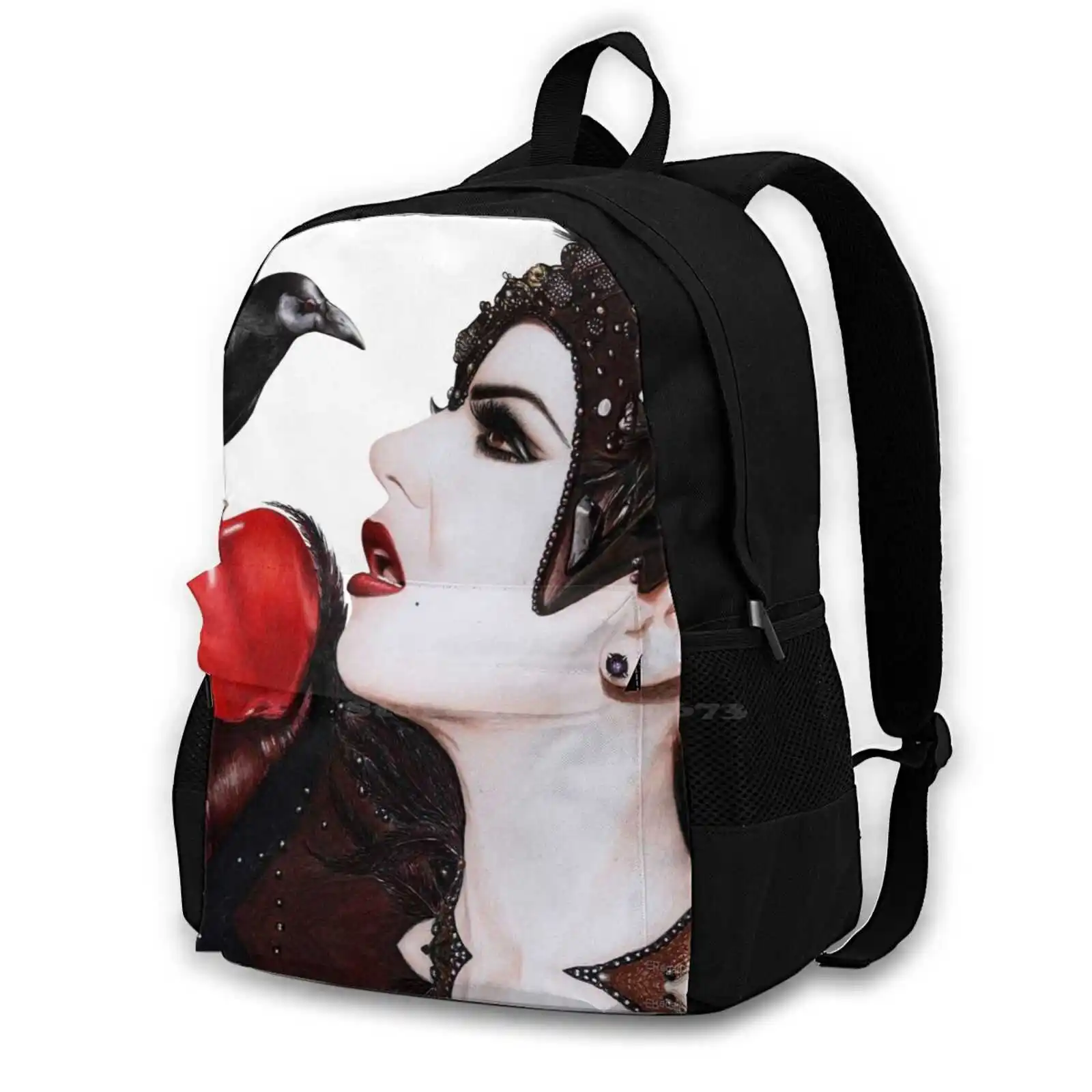 

Long Live The Evil Queen Bag Backpack For Men Women Girls Teenage Theevilqueen Reginamills Raven Evilregals Mixmediaarts