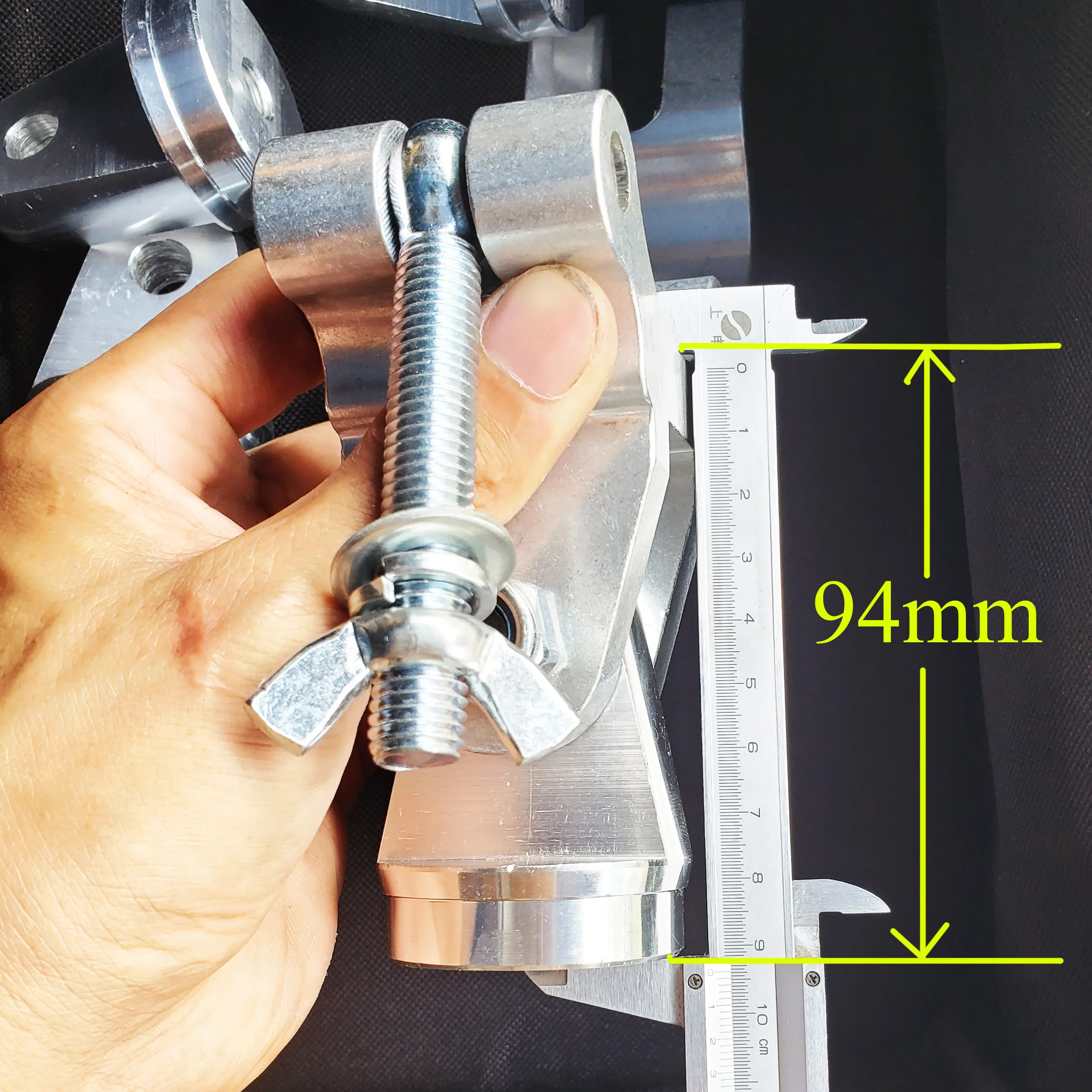 Swivel clamp with hinge aliment connecting Aluminum Spacer coupler for all angles for roof support and F31 roof