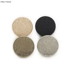 5pcs Round Matte texture Metal Shank Buttons Sewing Scrapbooking Clothing Replace Handword Crafts Accessories Decor 15-25mm