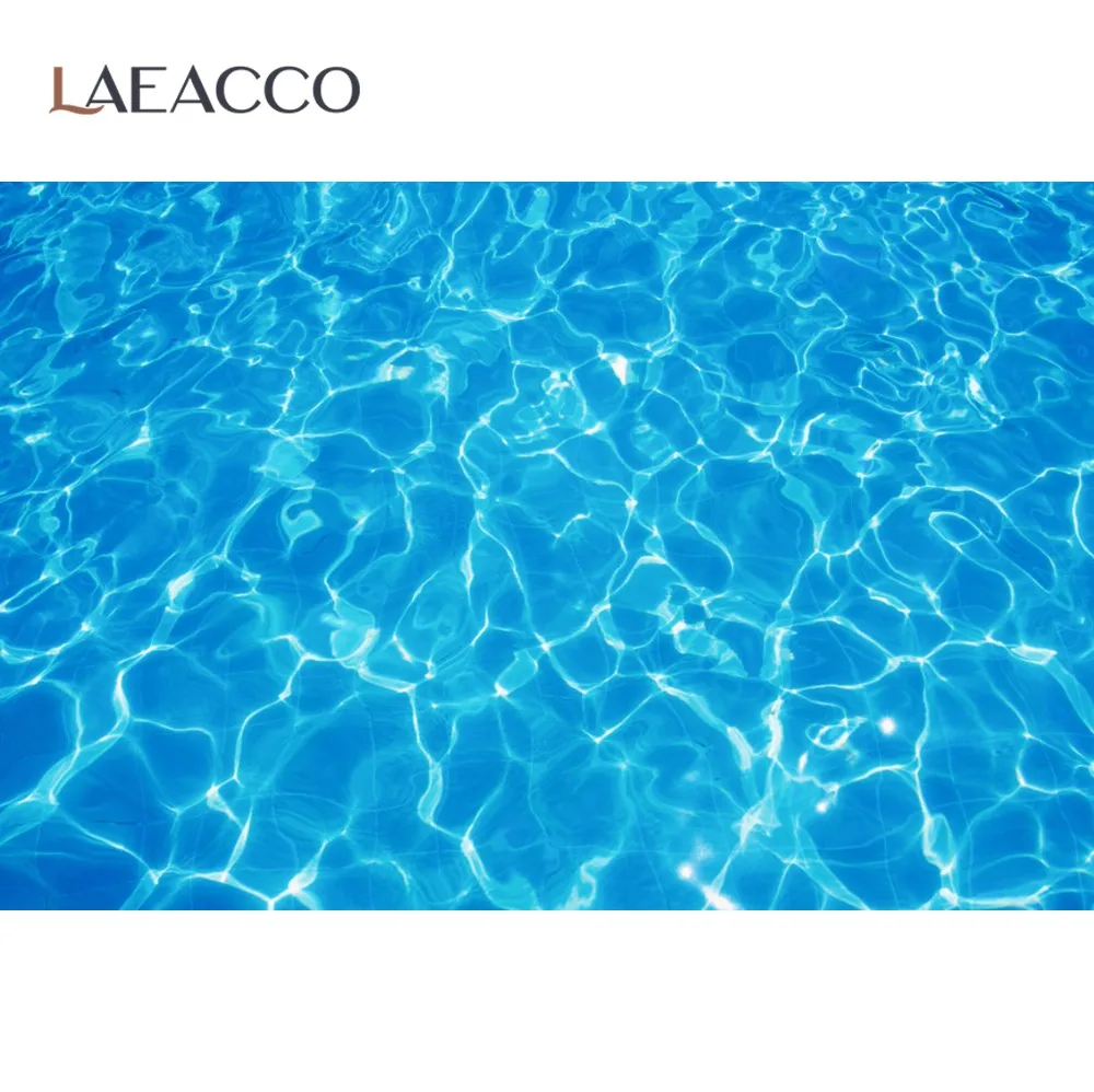 Laeacco Summer Backdrops For Photography Sea Water Surface Wave Baby Children Birthday Party Aquarium Background Photocall