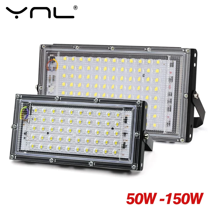 Waterproof Ip65 LED Flood Light 50W 100W 150W Spotlight Outdoor Garden Lighting AC 220V Led Reflector Cast light Floodlights