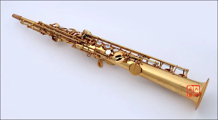 Germany Keilwerth ST110 Soprano Straight Tube Saxophone Brass Gold Lacquer B Tune Sax With Mouthpiece Professional Instrument