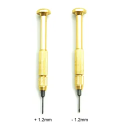 2pcs/lot Rotatable Top Watch Screwdriver set,1.2mm Flat Cross Blade Replacement Screwdriver Watch Tools for watchmaker