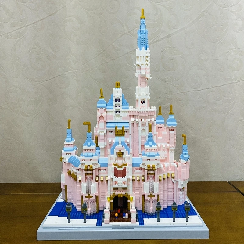 4888 pezzi fai da te casa modulare modello 3D Mini blocchi mattoni principessa castello casa Puzzle giocattolo educativo per bambini ragazze bambino