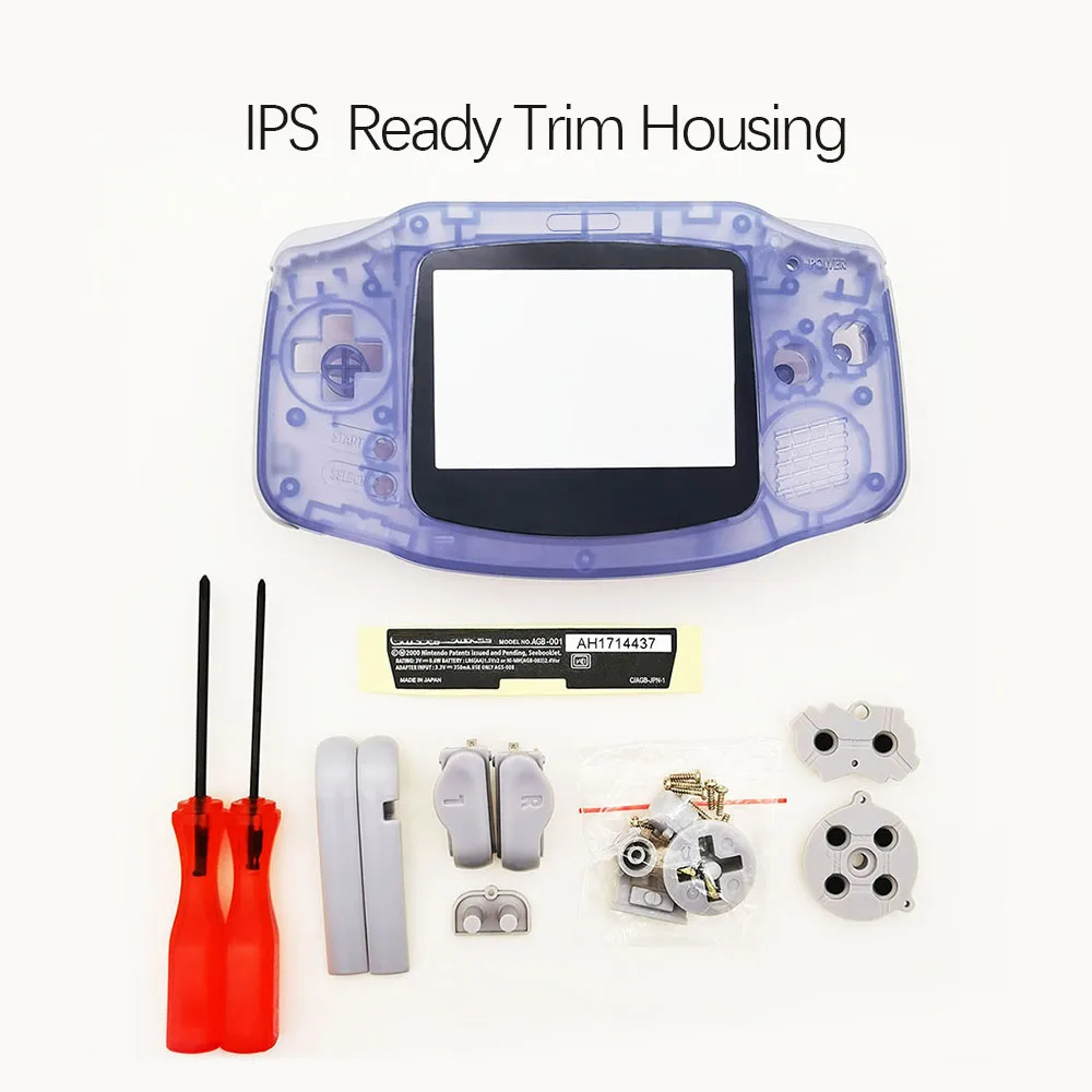 ใหม่เปลือกหอยเต็มรูปแบบสําหรับ GAMEBOY ADVANCE IPS LCD ปรับแต่ง Shell Hard Case สําหรับ GBA IPS Backlight LCD