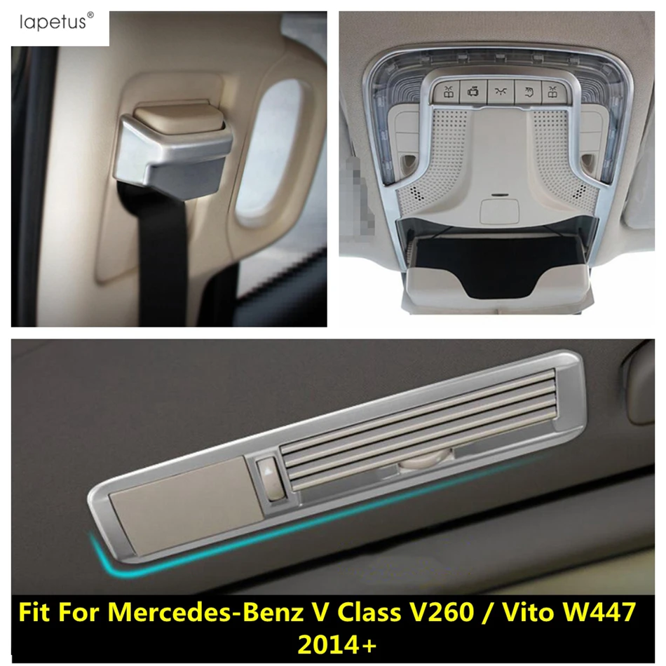 Seat Belt Cap / Read Light Lamp / Rear Air AC Vent Cover Trim Accessories For Mercedes-Benz V Class V260 / Vito W447 2014 - 2021