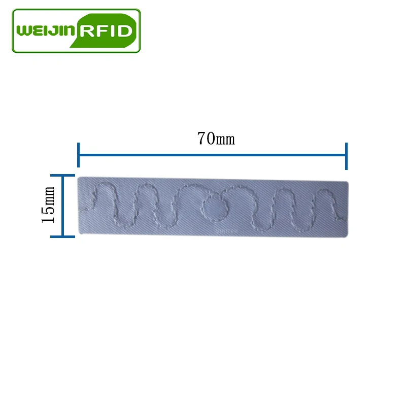 Lavável UHF RFID Tag Lavandaria, Resistindo ao calor Roupa Hotel, Smart Card, etiquetas passivas, 902-928MHZ, NXP, UCode8, EPC Gen2 6C