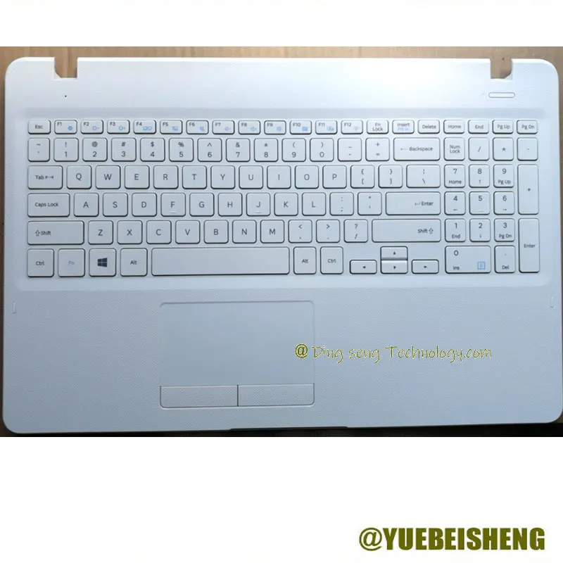 New/org For Samsung NP 300E5K NP300E5K NP3500EM NP300E5L 300E5L 3500EL Palmrest US keyboard upper cover Touchpad,White