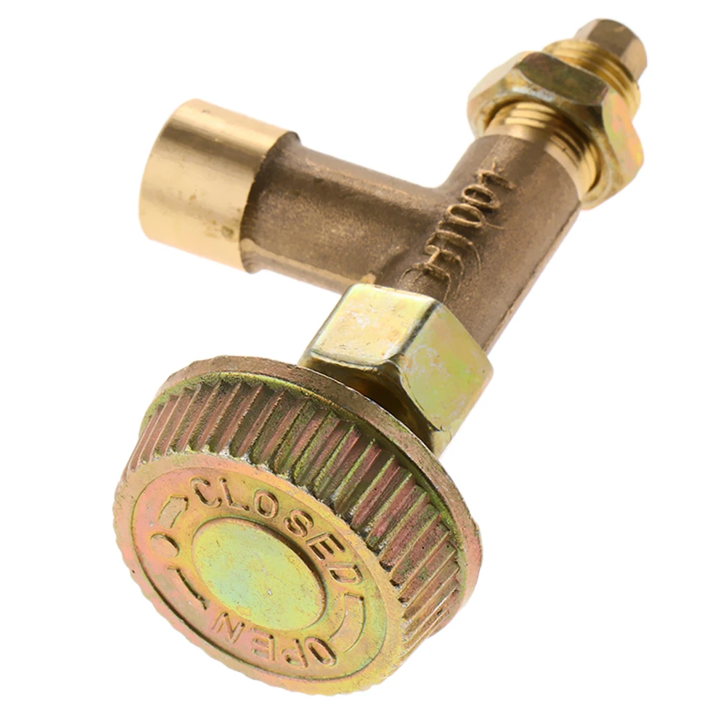 High Pressure Propane Regulator - for Propane Tank &  Gas Grill - Horizontal Brass Female Gas Ball Valve Connector