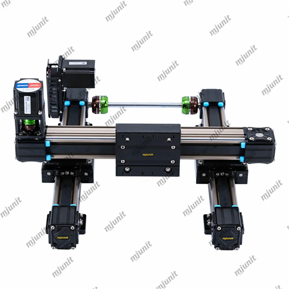 

mjunit synchronous belt xy 2 axis gantry belt slide module linear guide rail automatic slide rail manipulator for glue