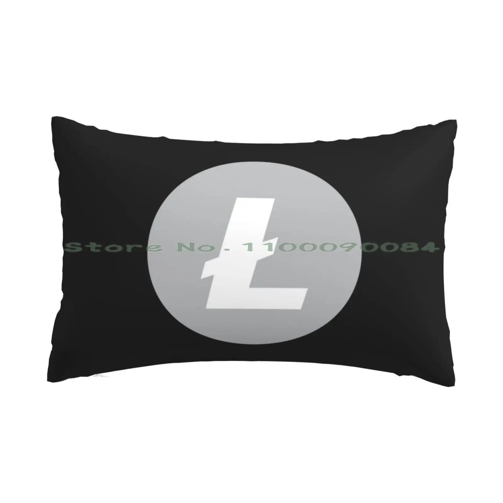 Lite Coin-Ltc Pillow Case 20x30 50*75 Sofa Bedroom Doge Crypto Meme Elon Musk Long Rectangle Pillowcover Home Outdoor Cushion