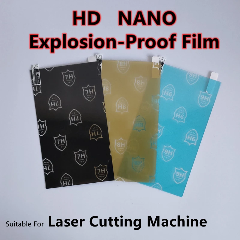 

50pcs HD NANO Explosion-Proof Screen Protector For Mobile Phone 7H 8H 9H Universal Film For Laser Cutting Machine Anti Impact