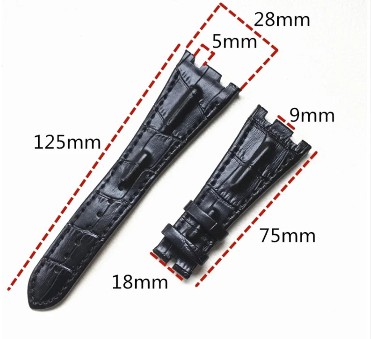 28MM Watch Accessories Applicable Watch Band for Audemars Piguet AP Royal Oak Offshore Series strap Leather Strap