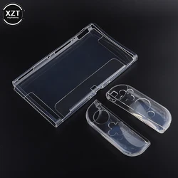 Clear Case for Nintendo Switch Oled Game Controller Cover Transparent TPU Soft + PC Hard Button Case Protective Crystal Shell