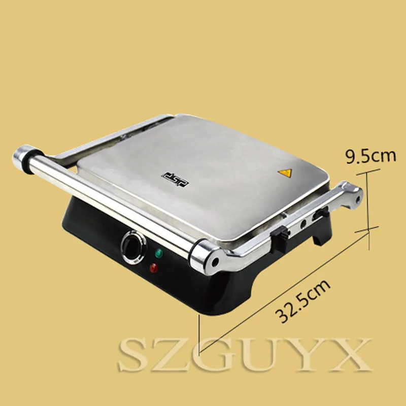 1400W Household stainless steel hamburger Toast Steak machine Panini sandwich maker Breakfast machine Barbecue sausage machine