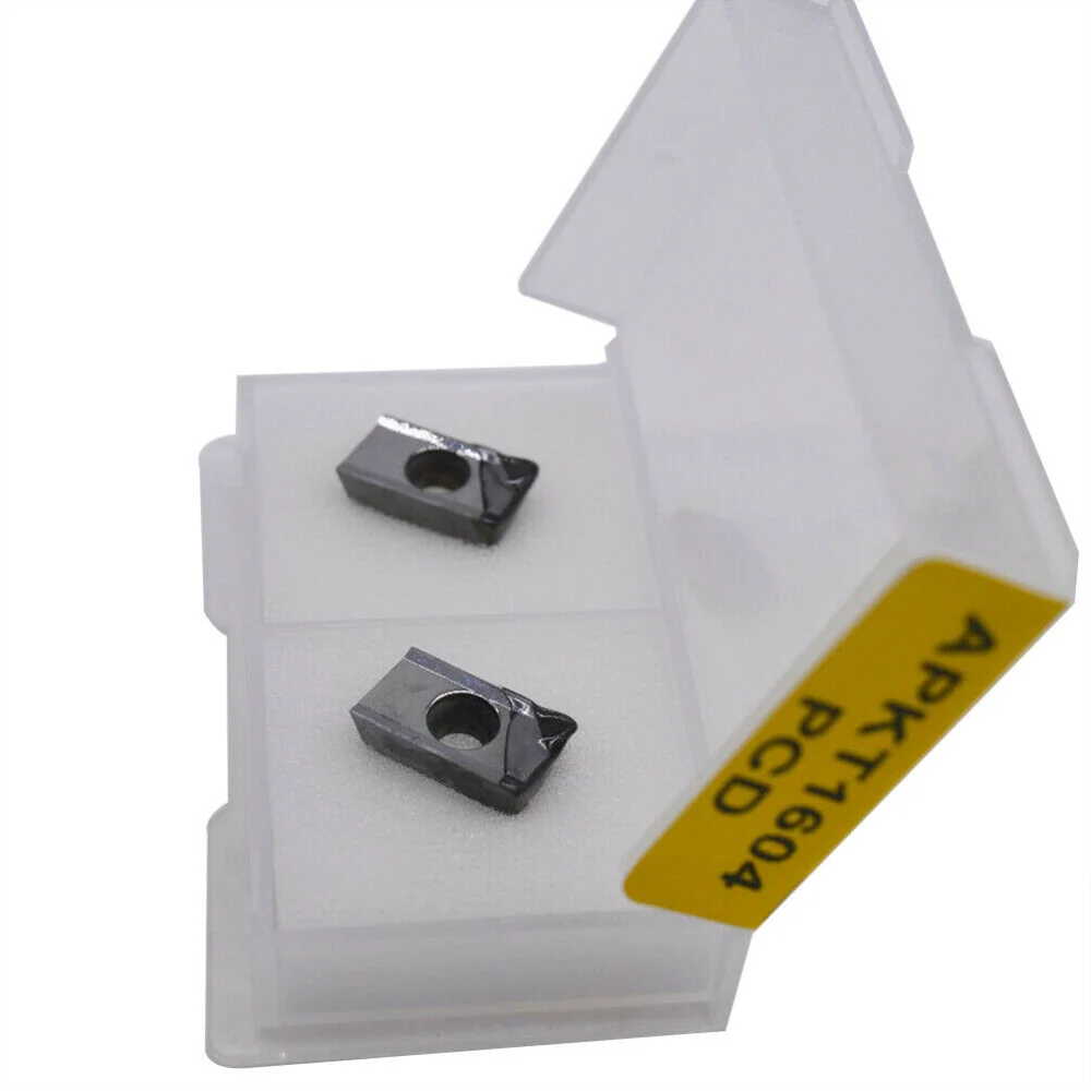 2pcs  APKT1604 PCD CNC Carbide Inserts Aluminum Blade APKT1604 PCD Used For Aluminum Tools