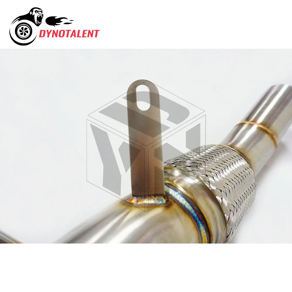 DYN RACING 3.0'' Stainless Steel 304 N57 Downpipe For B MW E90 E91 E92 E93  F01 F02 F07 330d 2007-2013 view 3