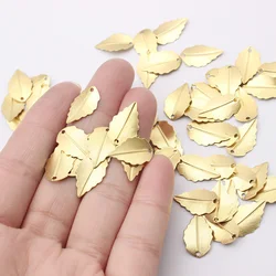 1pack Raw Brass Tree Leaf Charms Pendant For Women Jewelry Making Necklace Bracelet Aeccessories