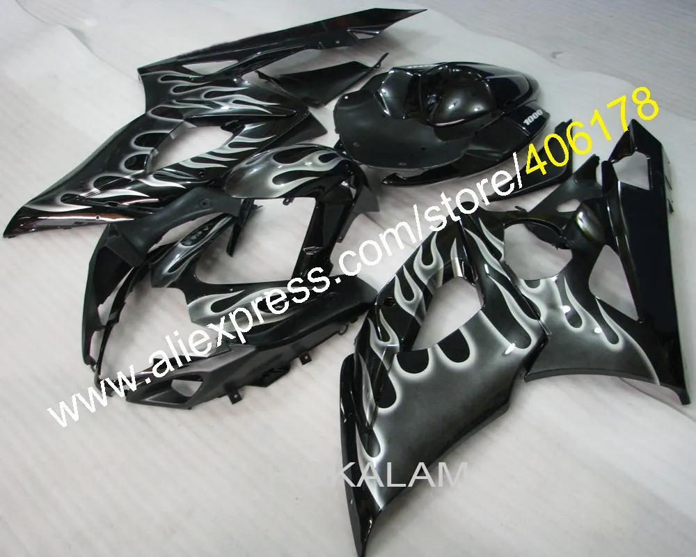 Flame GSXR1000 Body Fairings For Suzuki GSXR1000 K5 05 06 GSXR 1000 2005 2006 Ship By EMS (Injection Molding)