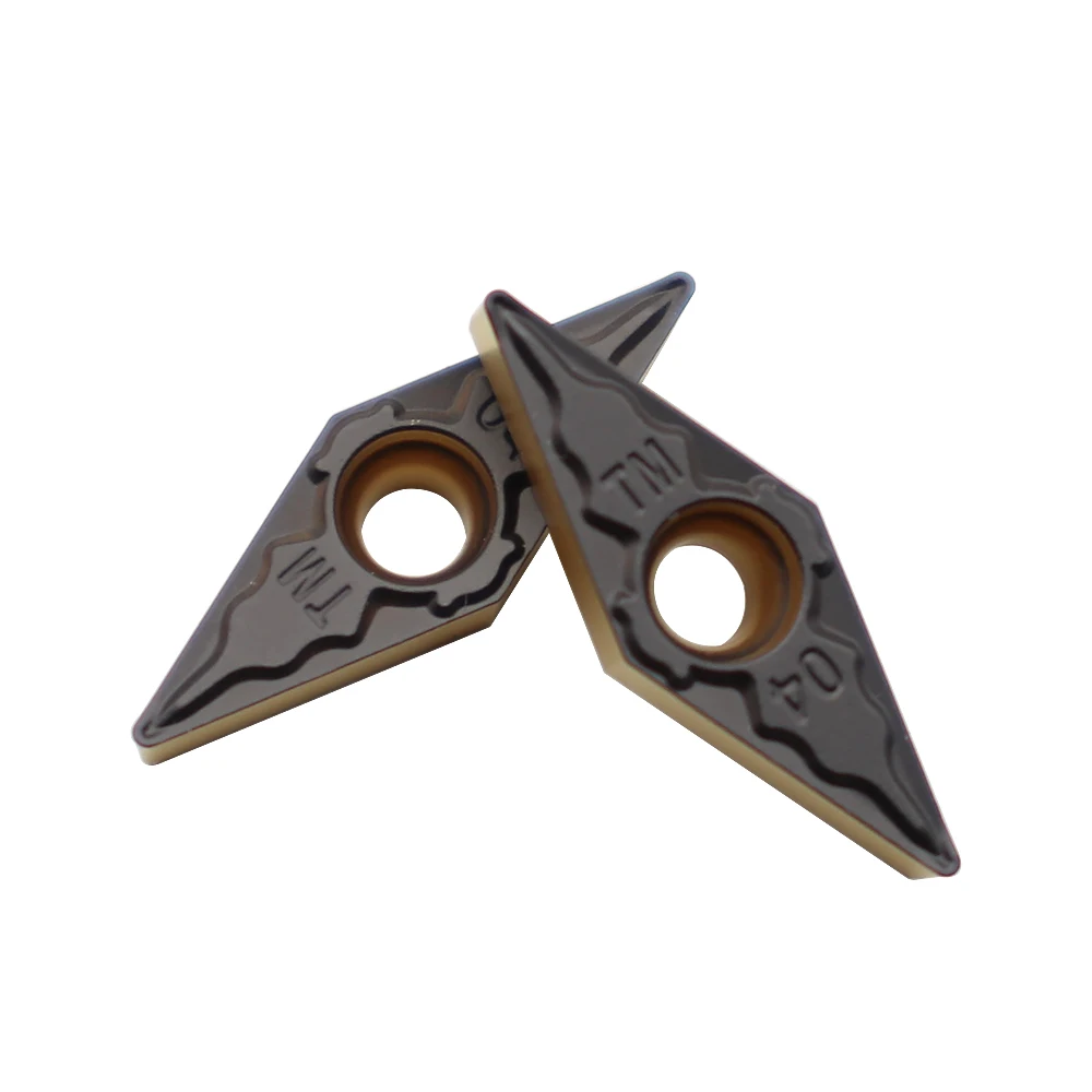 10PCS VBMT110304 TM PC4225คาร์ไบด์คุณภาพสูง Mesin Bubut CNC เครื่องมือเครื่องมือกลึง VBMT 110304ใบมีดซีเอ็นซีเครื่องมือตัดเหล็ก