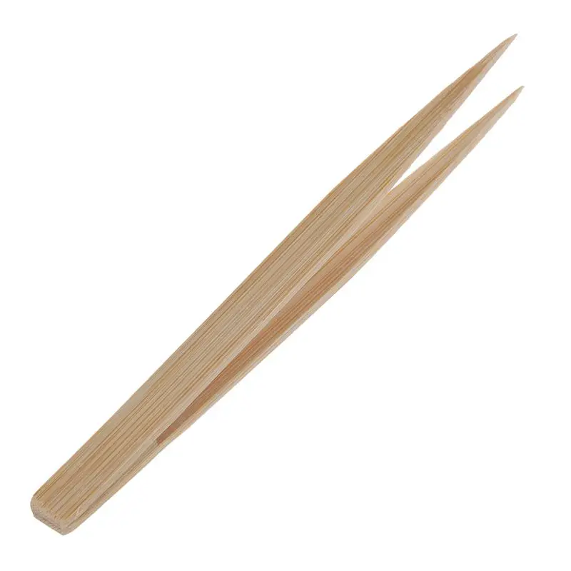 Pointy Tip Bamboo Straight Tweezer Tea Tong Handy Tool